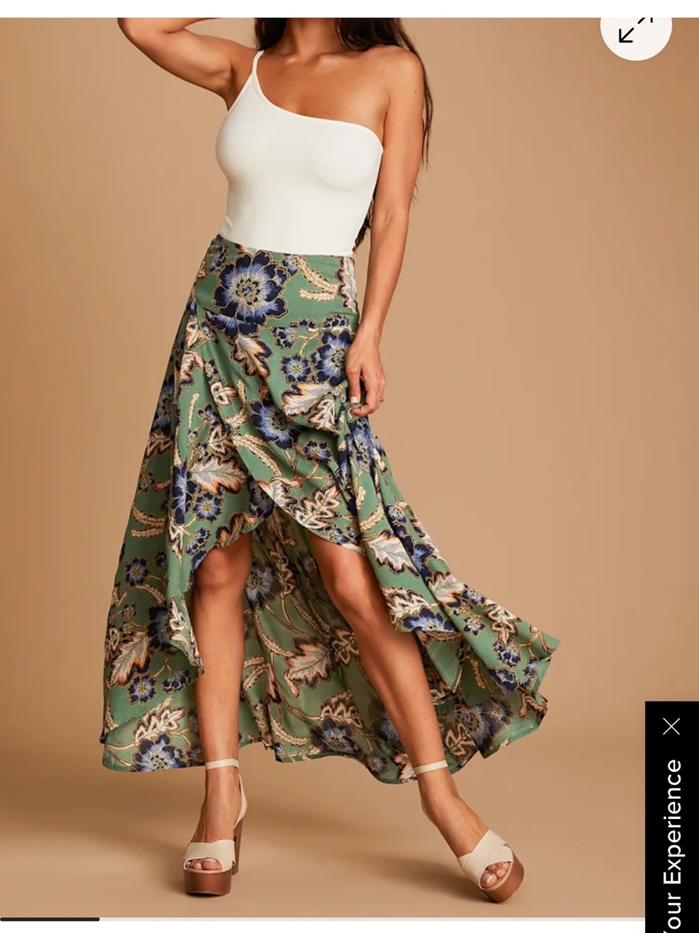 🌿 NWOT O’Neill Floral Maxi Skirt Small Boho Flowy Summer Vacation Lightweight - Picture 12 of 12